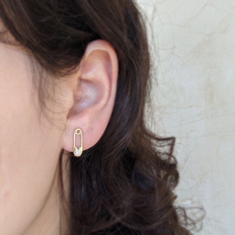 Pin on Small earrings gold