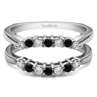 TwoBirch Ring Guards - 0.35 Ct. Graduated Shared Prong Contour
